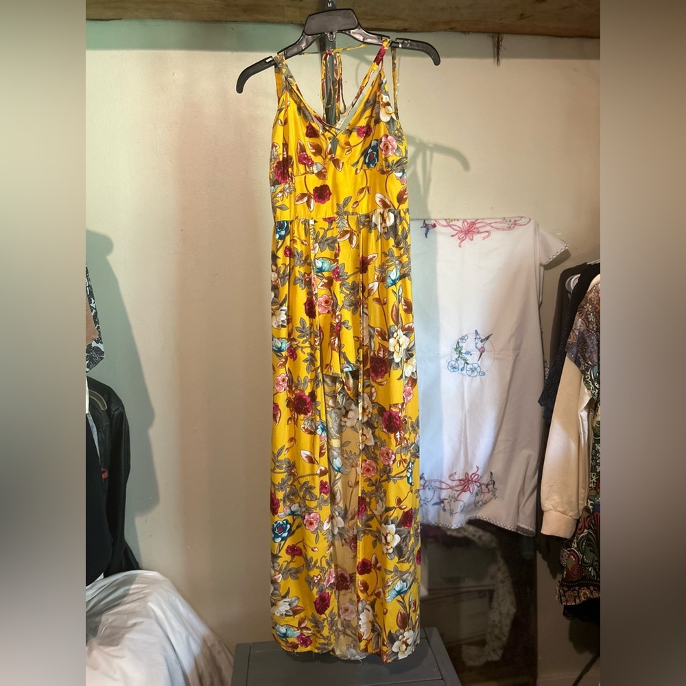 Paper Tee Yellow Floral Romper for Summer